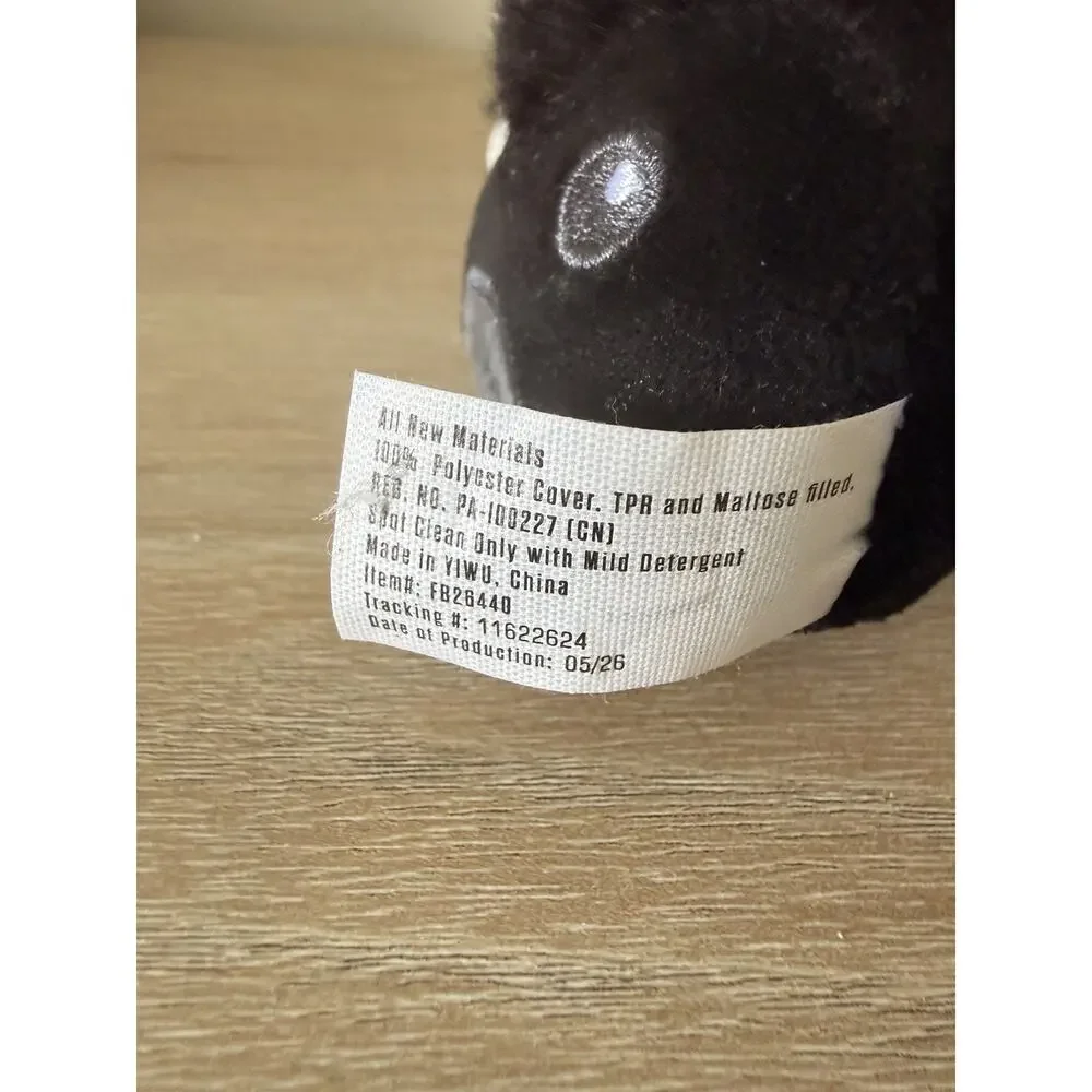 Gener8 Black Highland Cow Maltose Filled Squishy Plush Sensory Fidget 2026